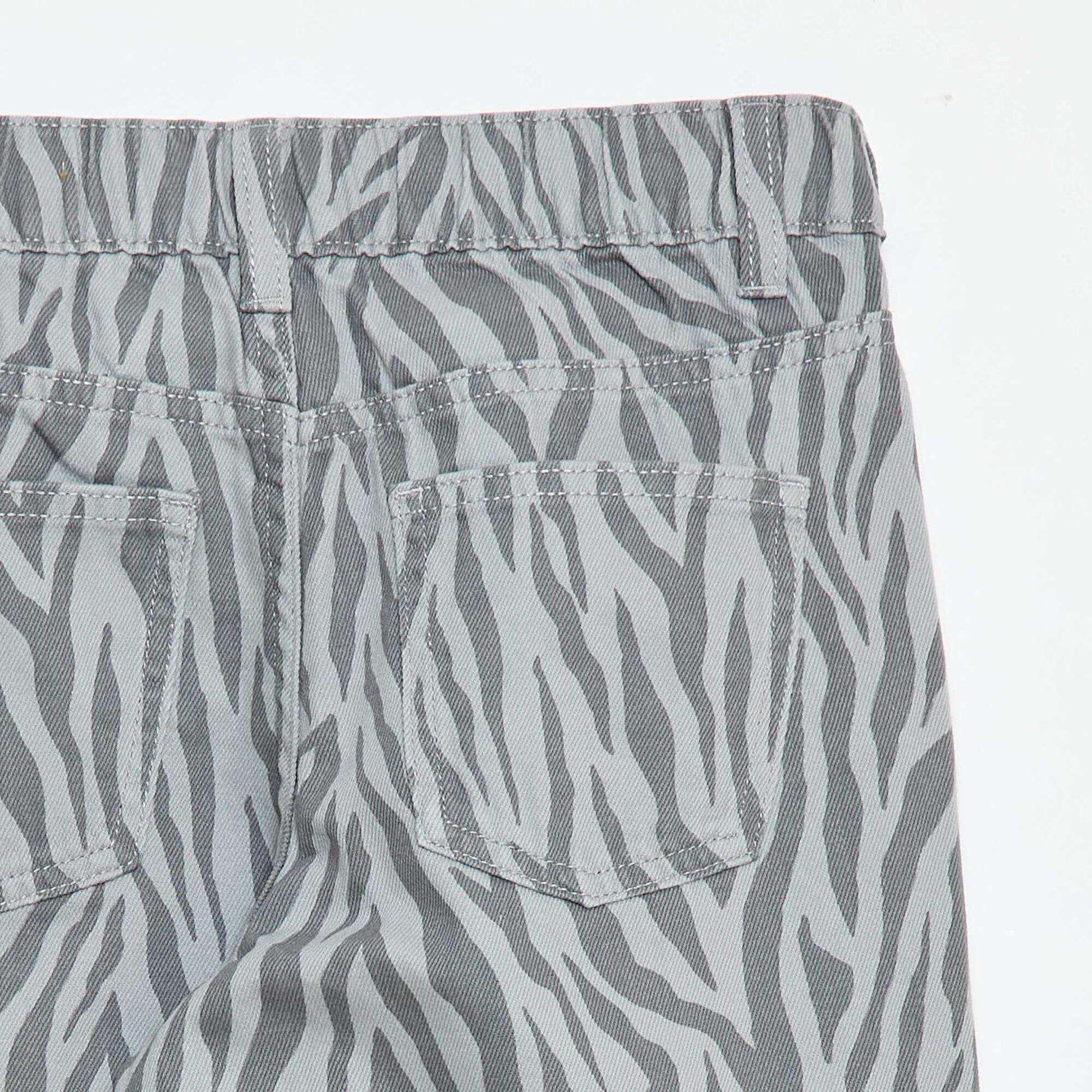 Pantalon wide leg GRIS