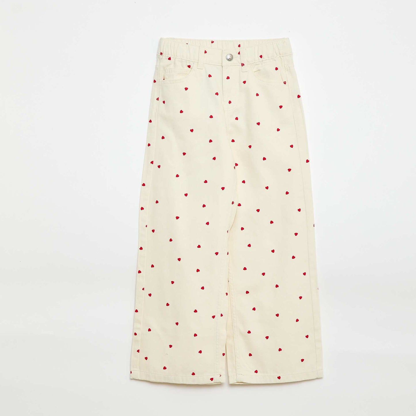 Pantalon wide leg BLANC