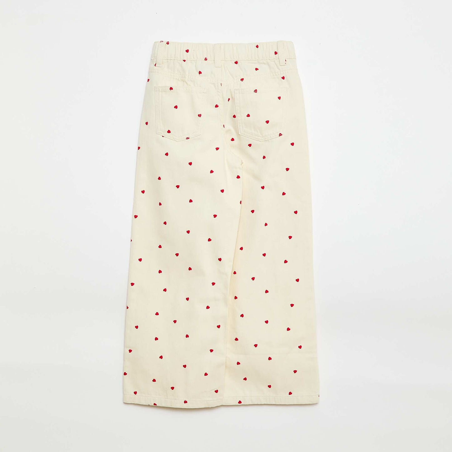Pantalon wide leg BLANC