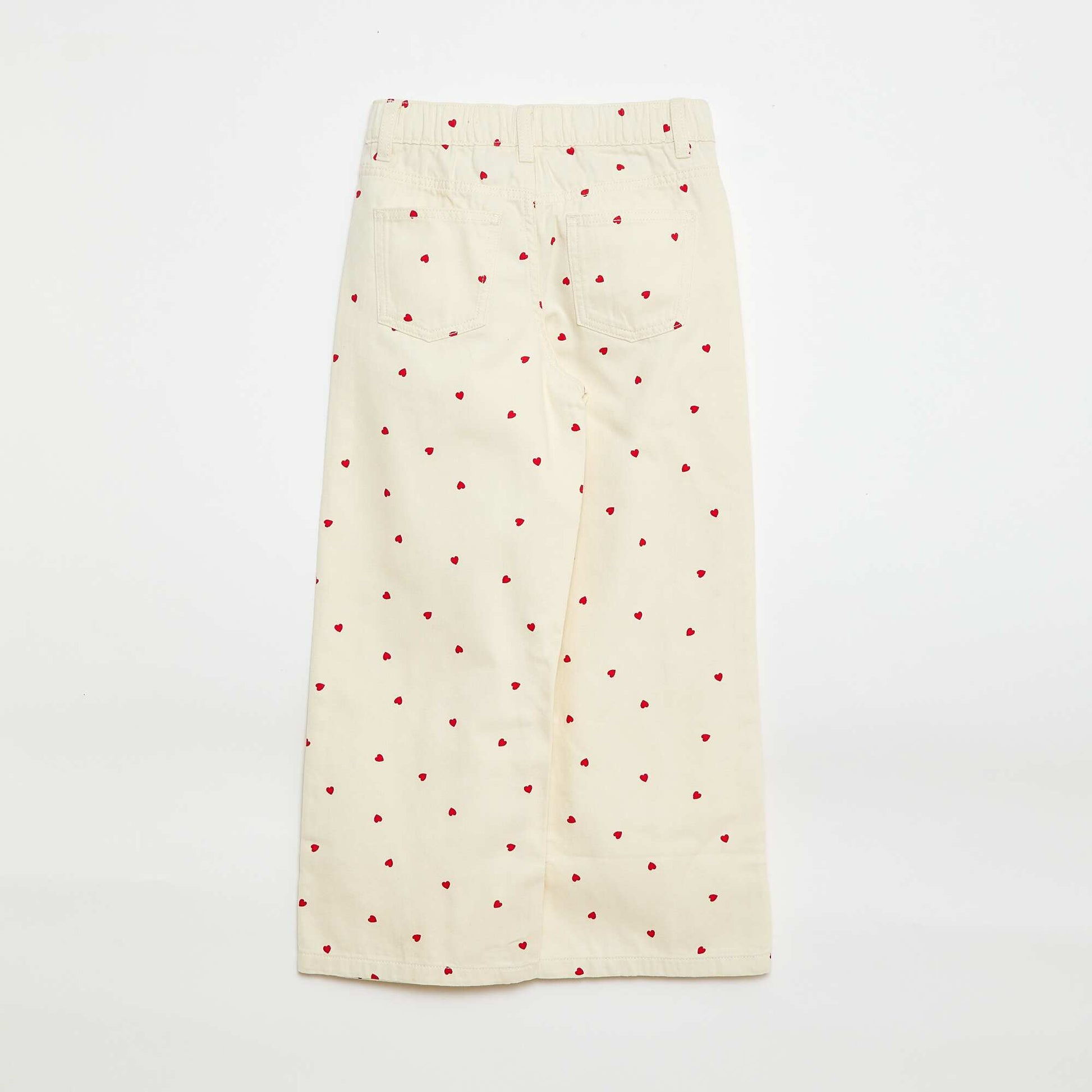 Pantalon wide leg BLANC