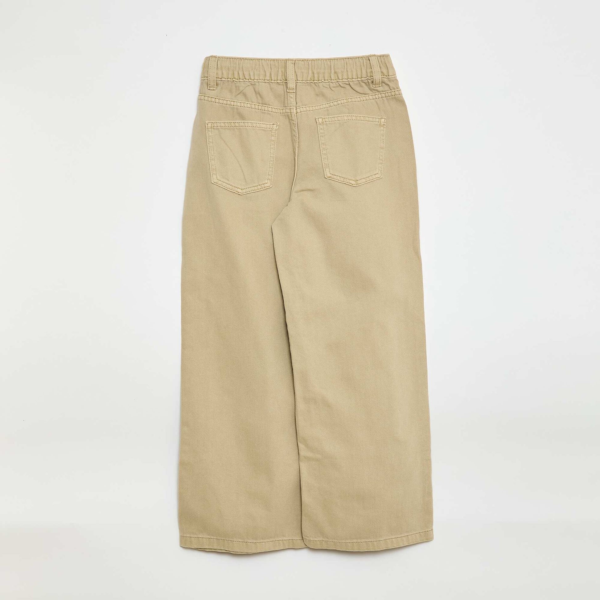 Pantalon wide leg BEIGE
