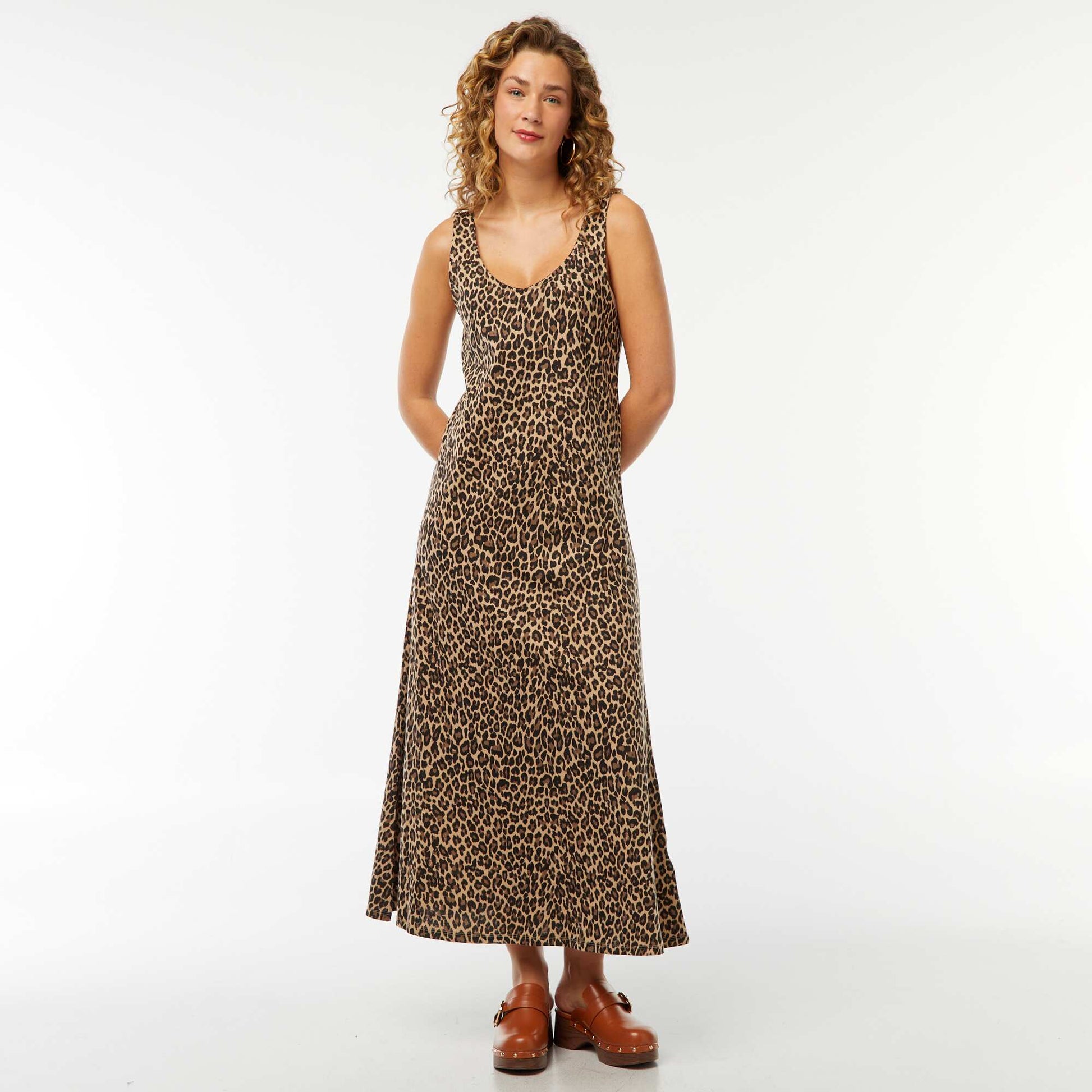 Robe débardeur longue BEIGE