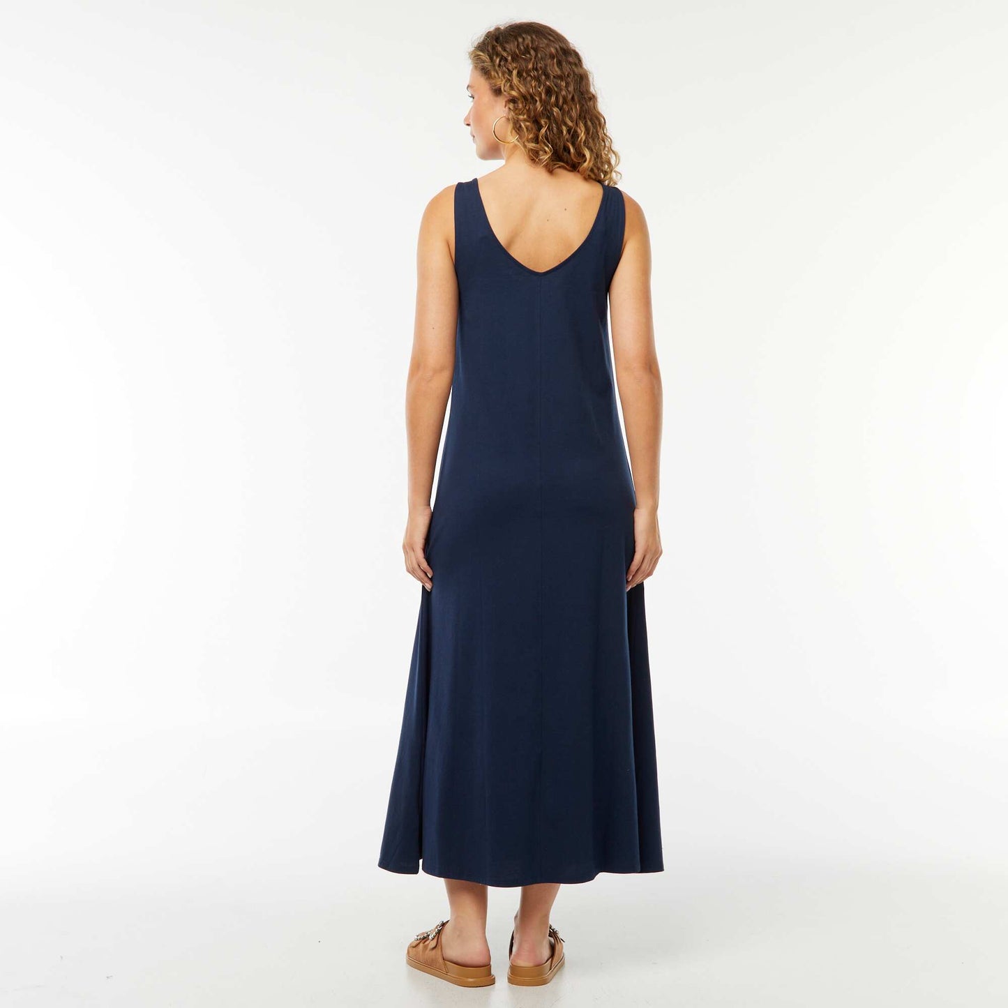Robe débardeur longue BLEU