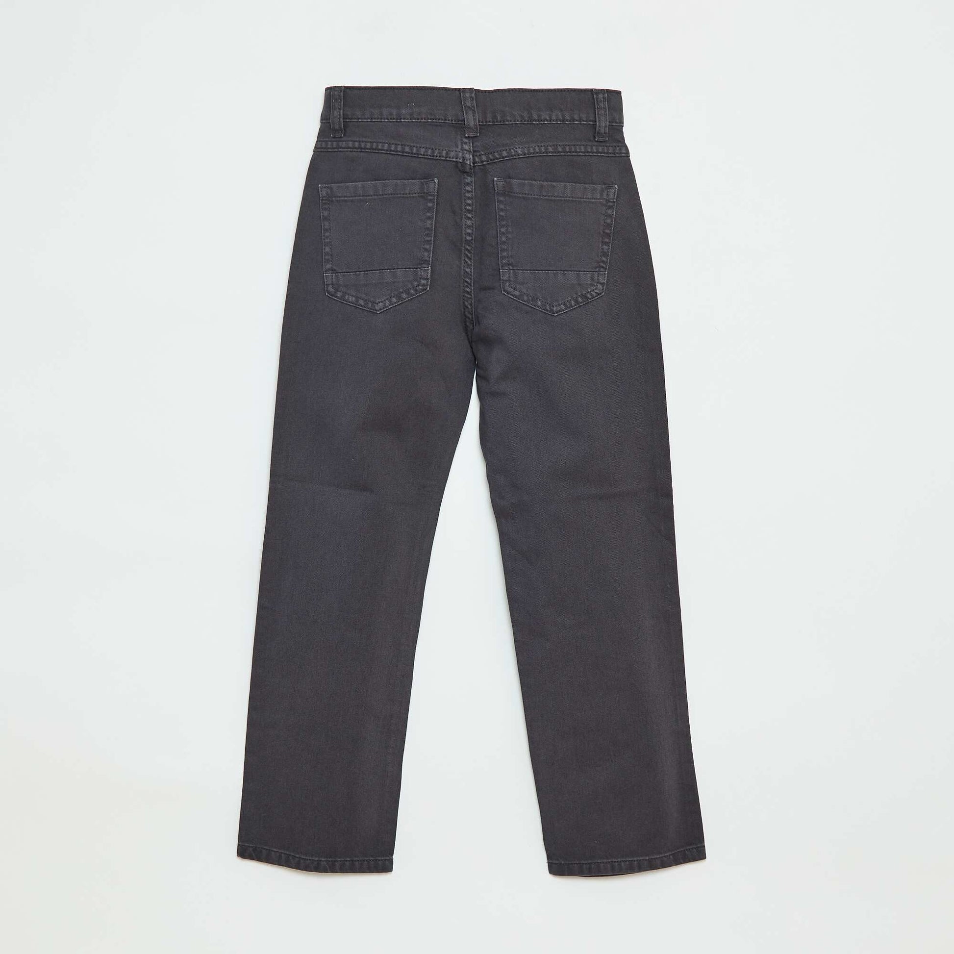 Pantalon droit - regular fit à 5 poches NOIR