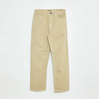 Pantalon droit - regular fit à 5 poches BLANC