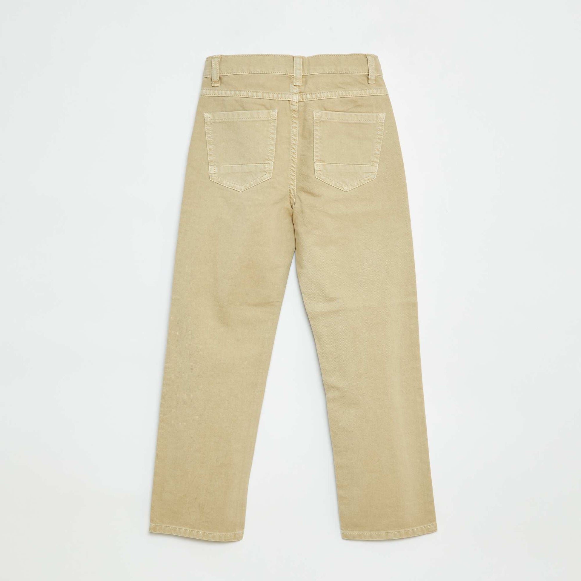 Pantalon droit - regular fit à 5 poches BLANC