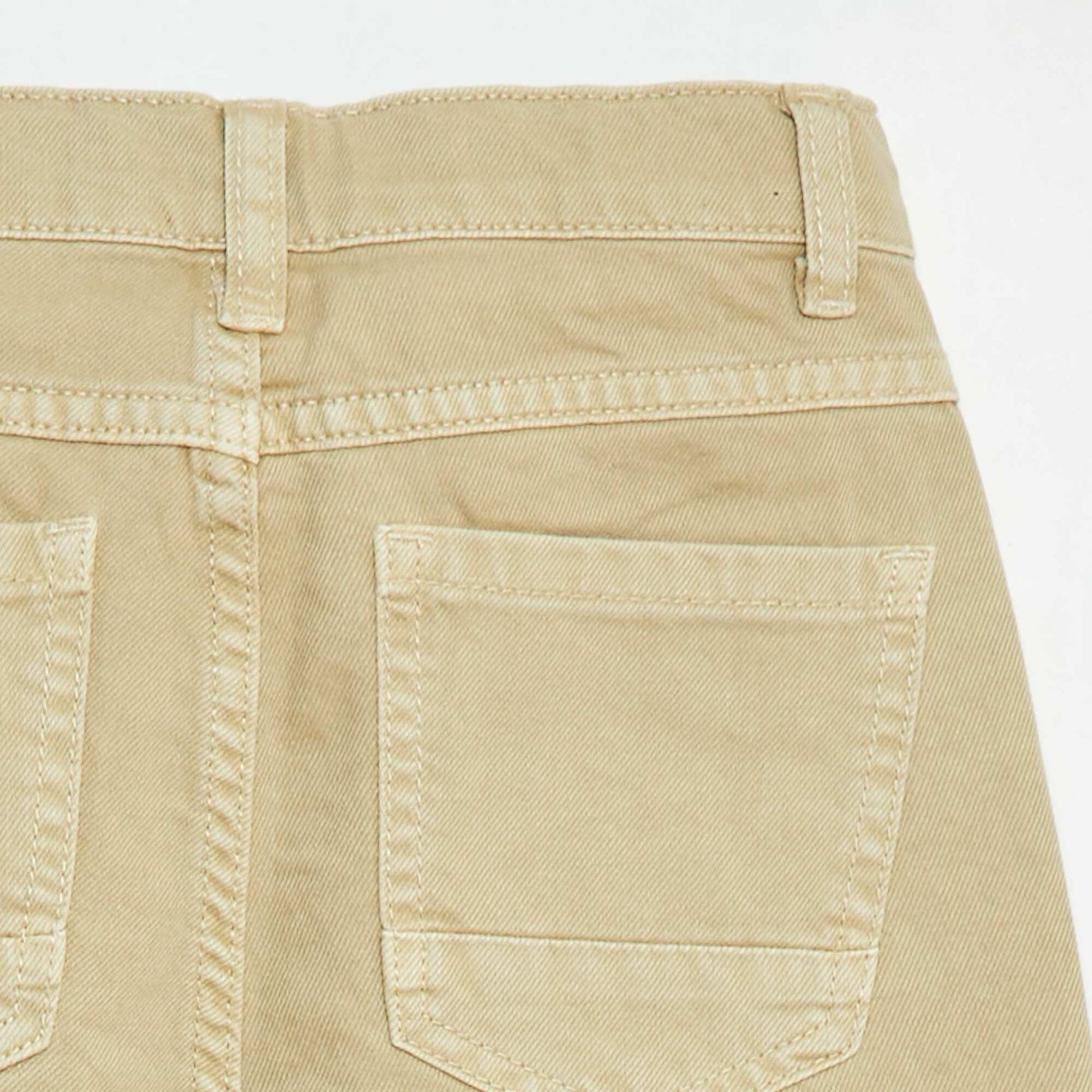 Pantalon droit - regular fit à 5 poches BLANC