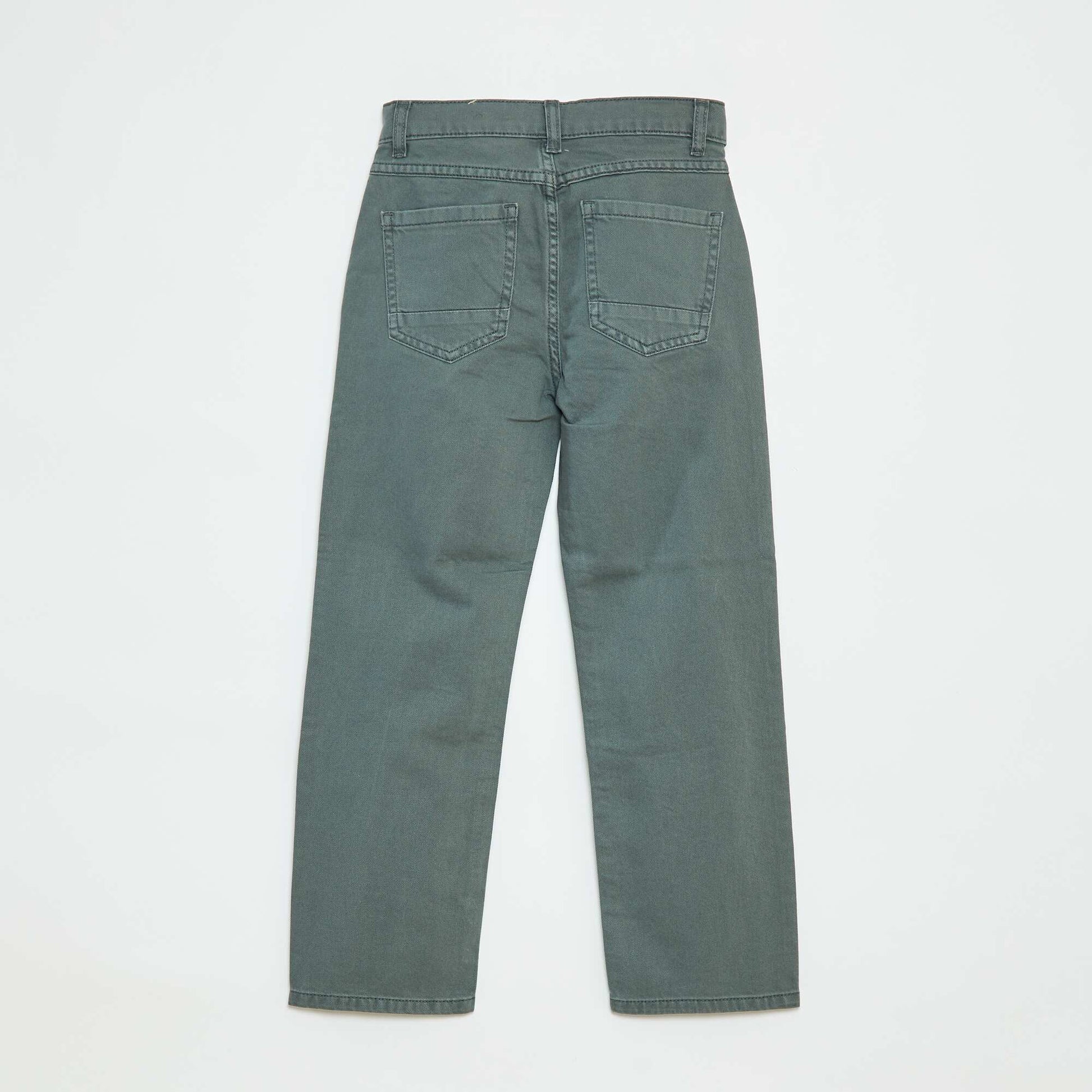 Pantalon droit - regular fit à 5 poches VERT