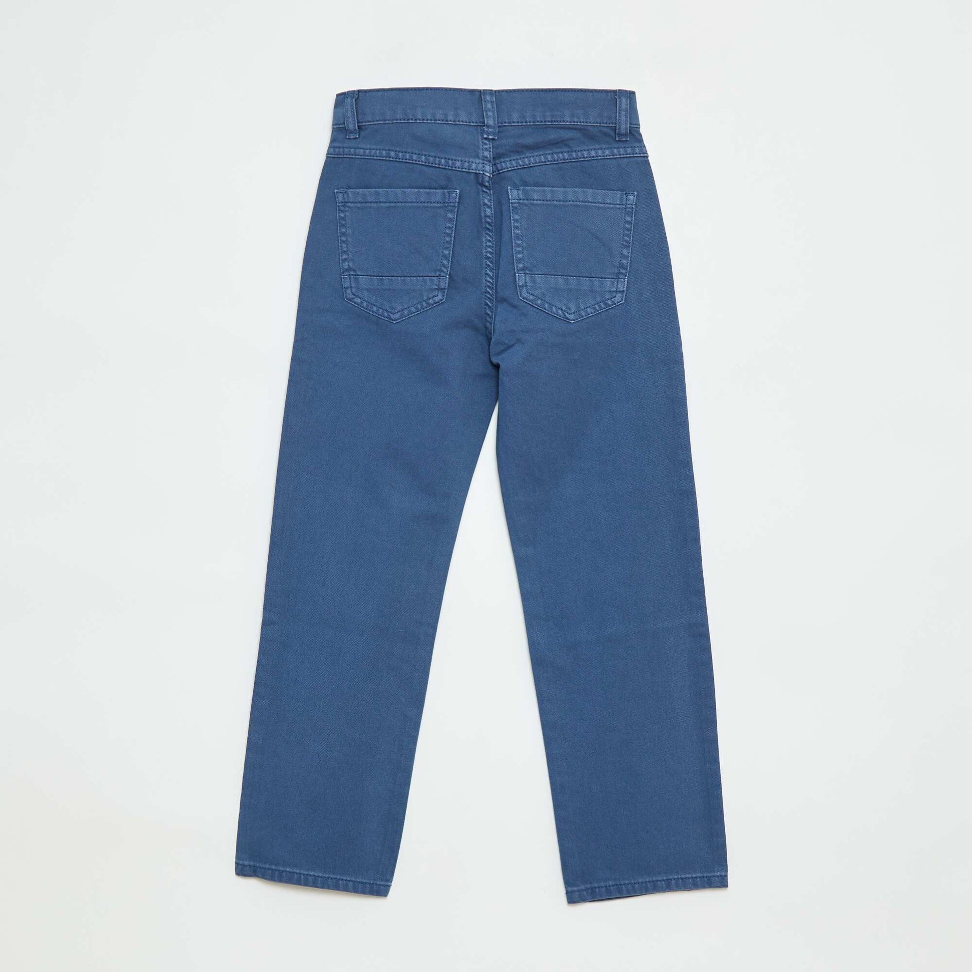 Pantalon droit - regular fit à 5 poches BLEU