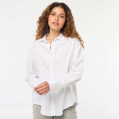 Chemise manches longues oxford BLANC