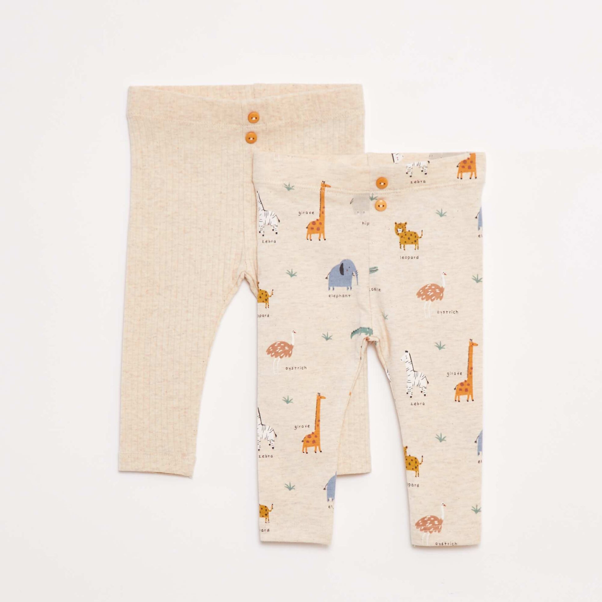 Lot de leggings longs BEIGE