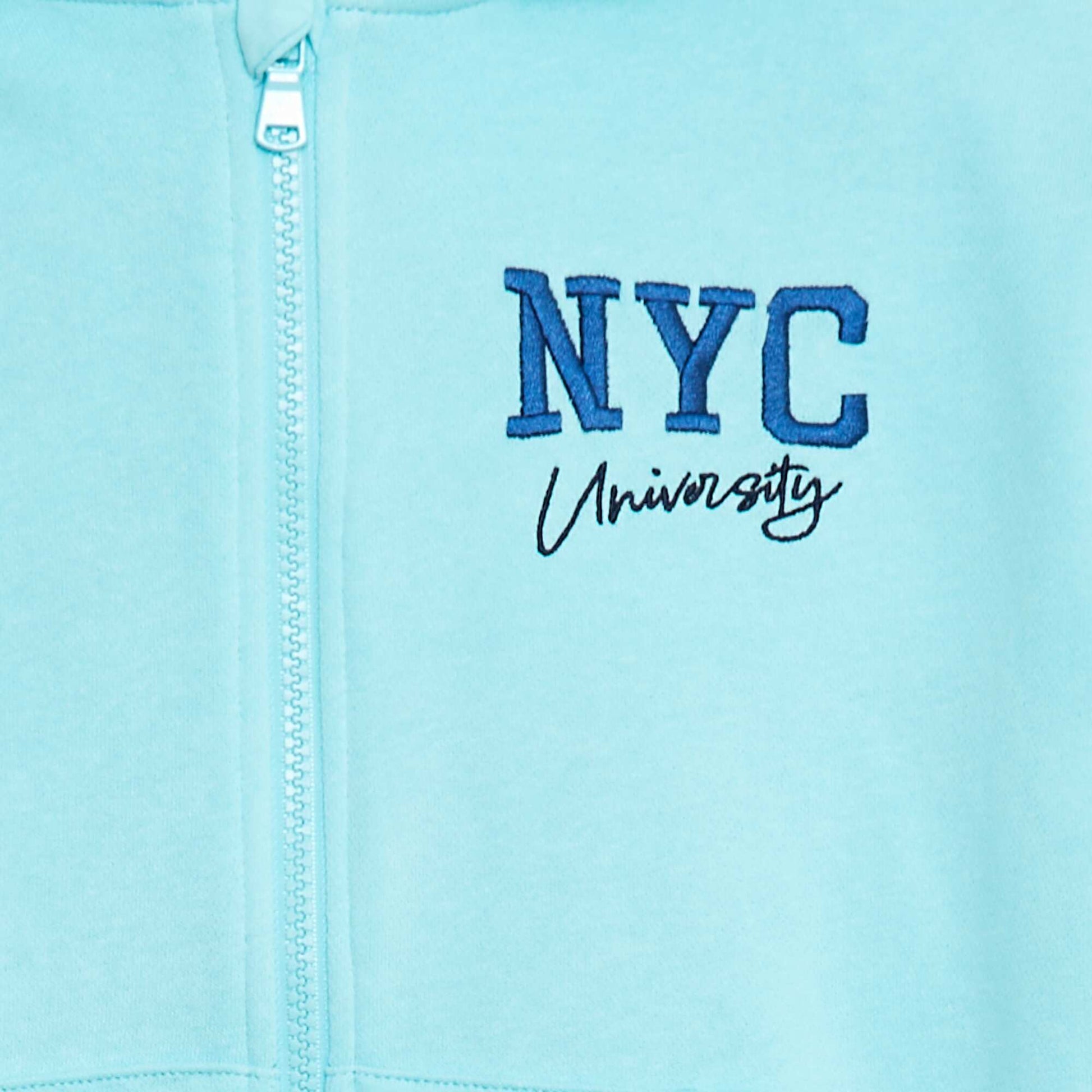 Sweat à capuche imprimé 'skate' BLEU