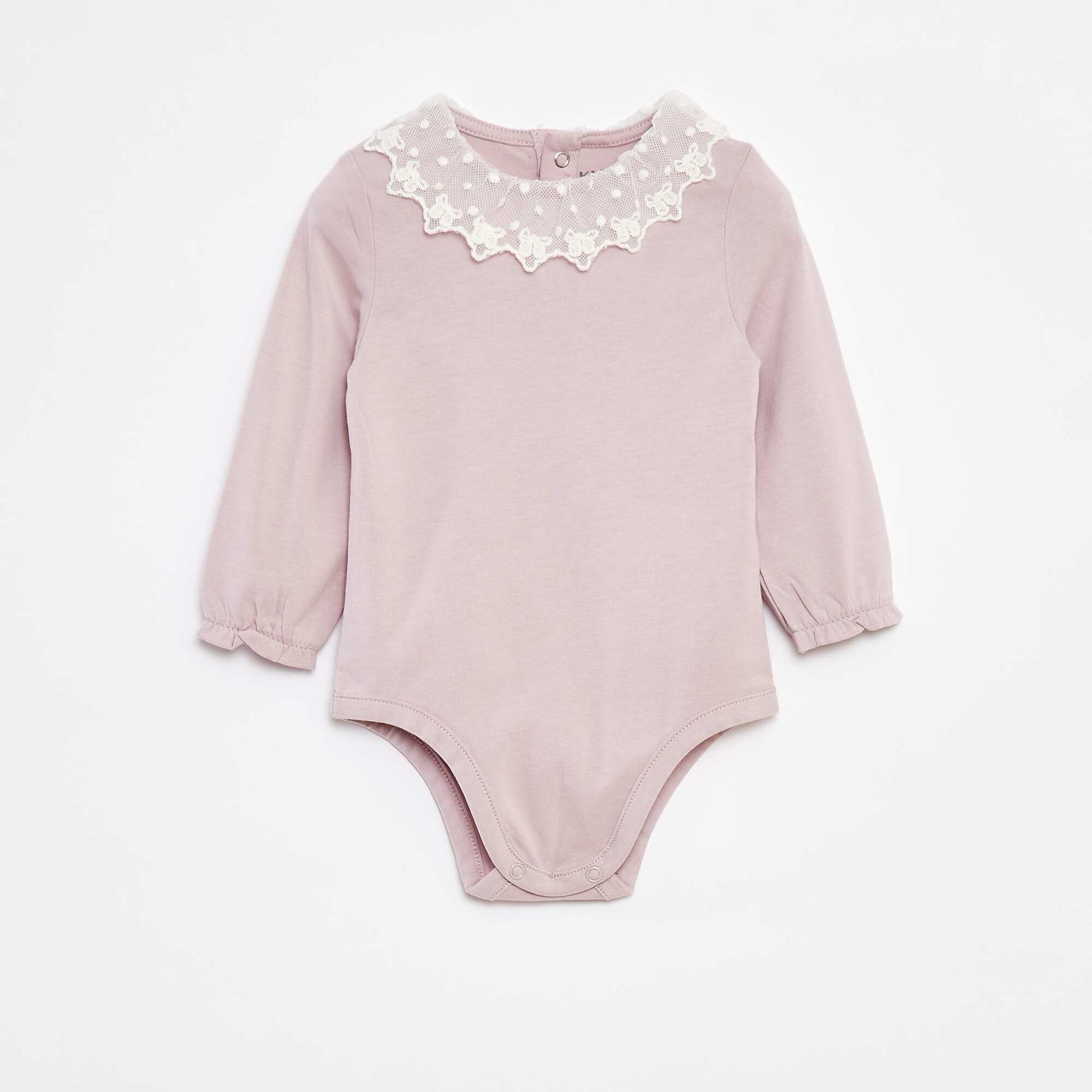 Body avec collerette en dentelle VIOLET
