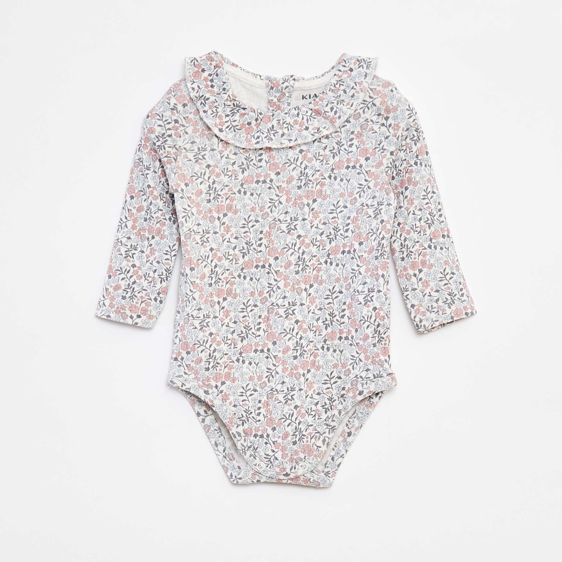 Body manches longues avec collerette BLANC