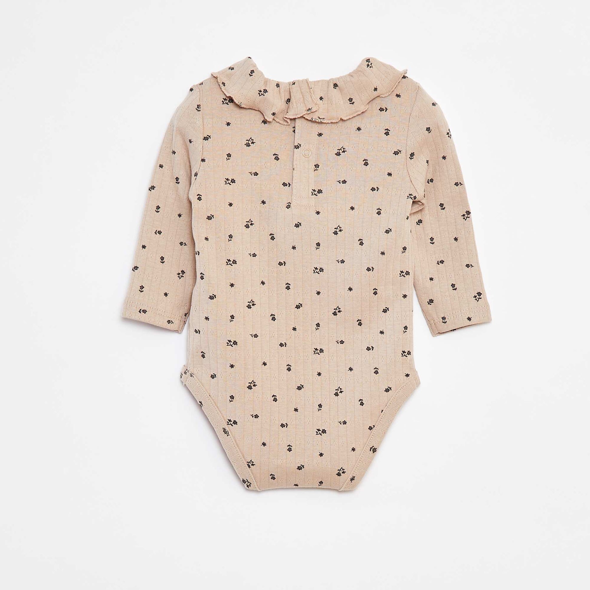 Body manches longues avec collerette BEIGE
