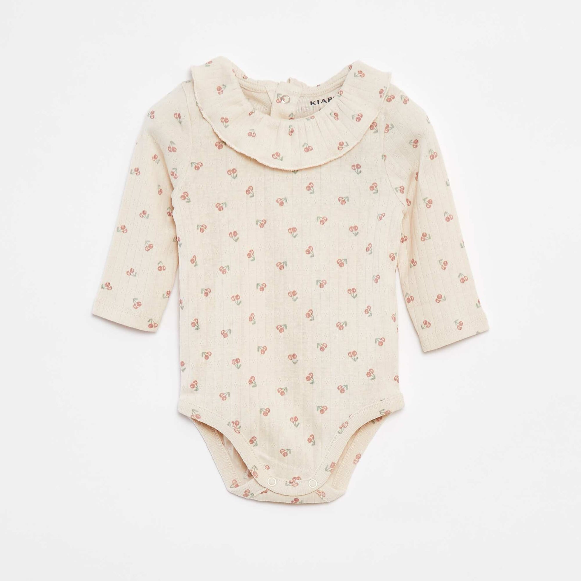 Body manches longues avec collerette BLANC