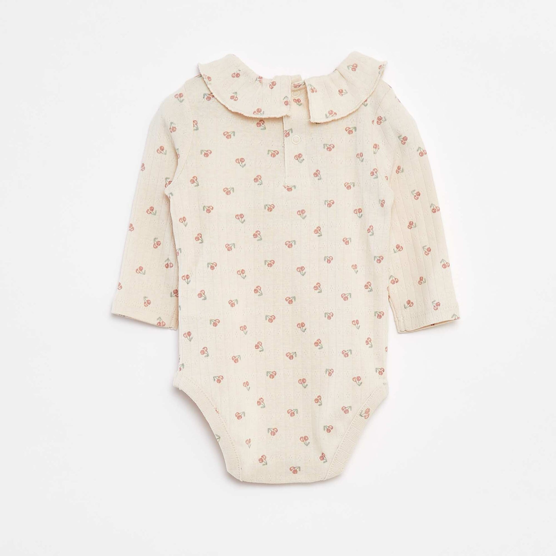 Body manches longues avec collerette BLANC