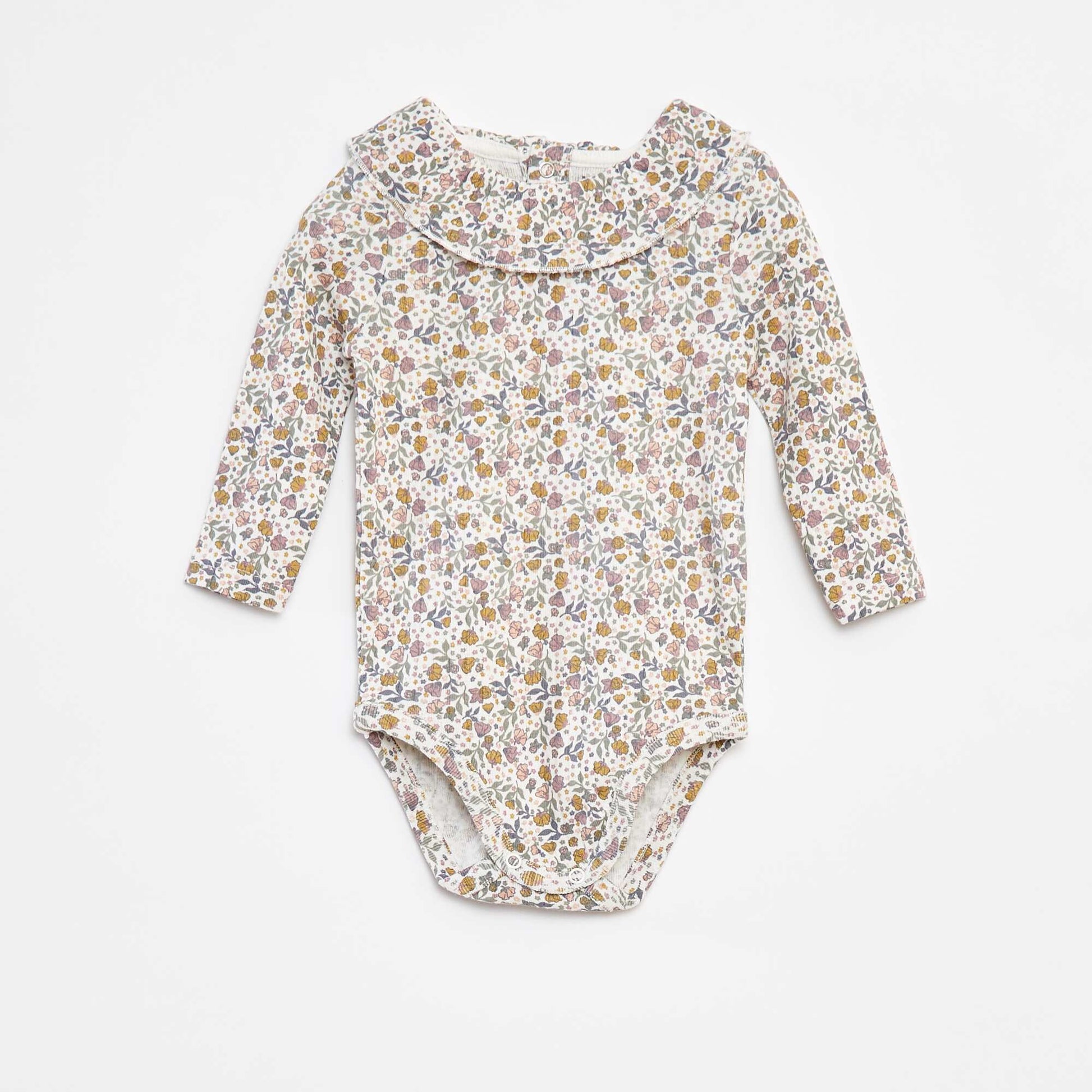 Body manches longues avec collerette BLANC