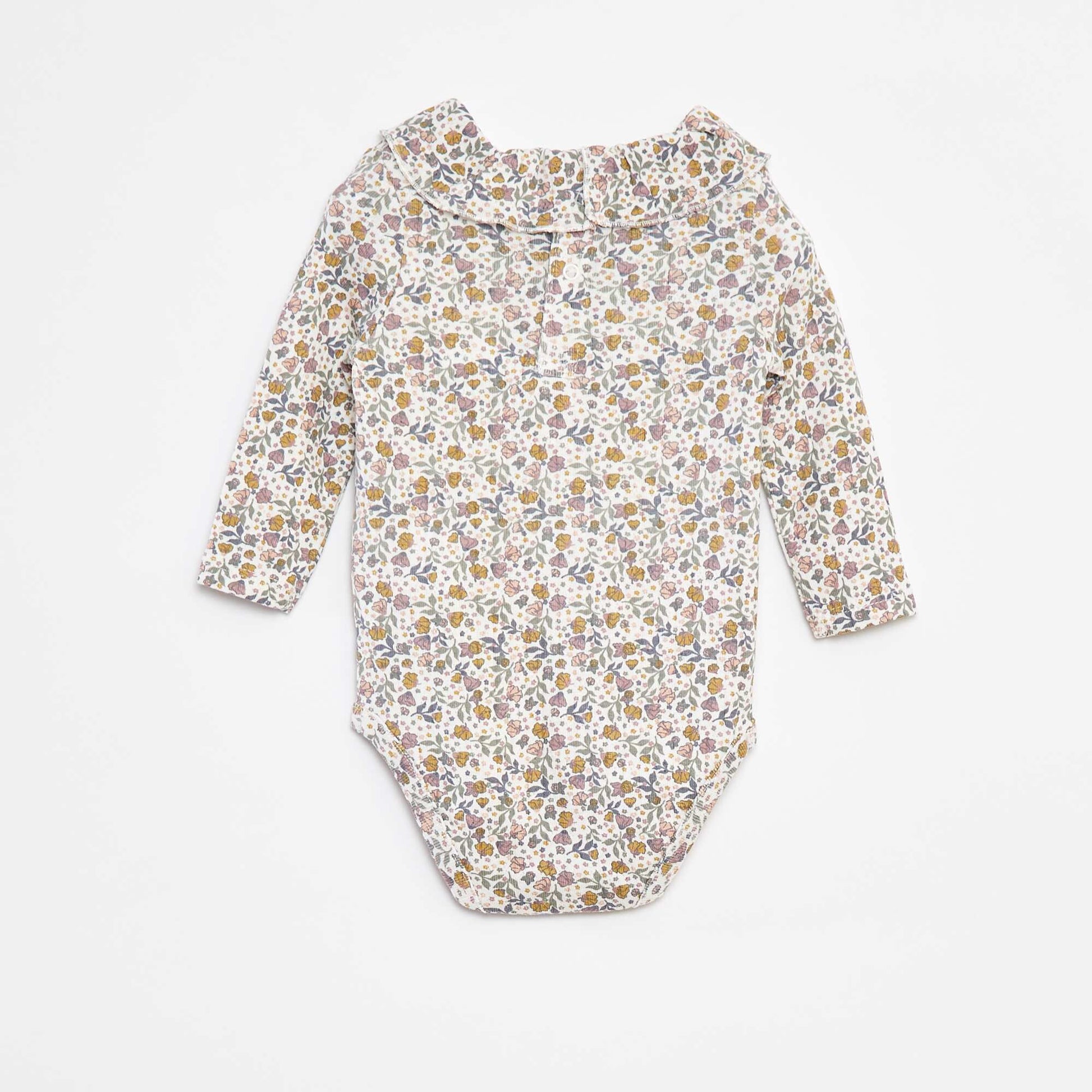 Body manches longues avec collerette BLANC