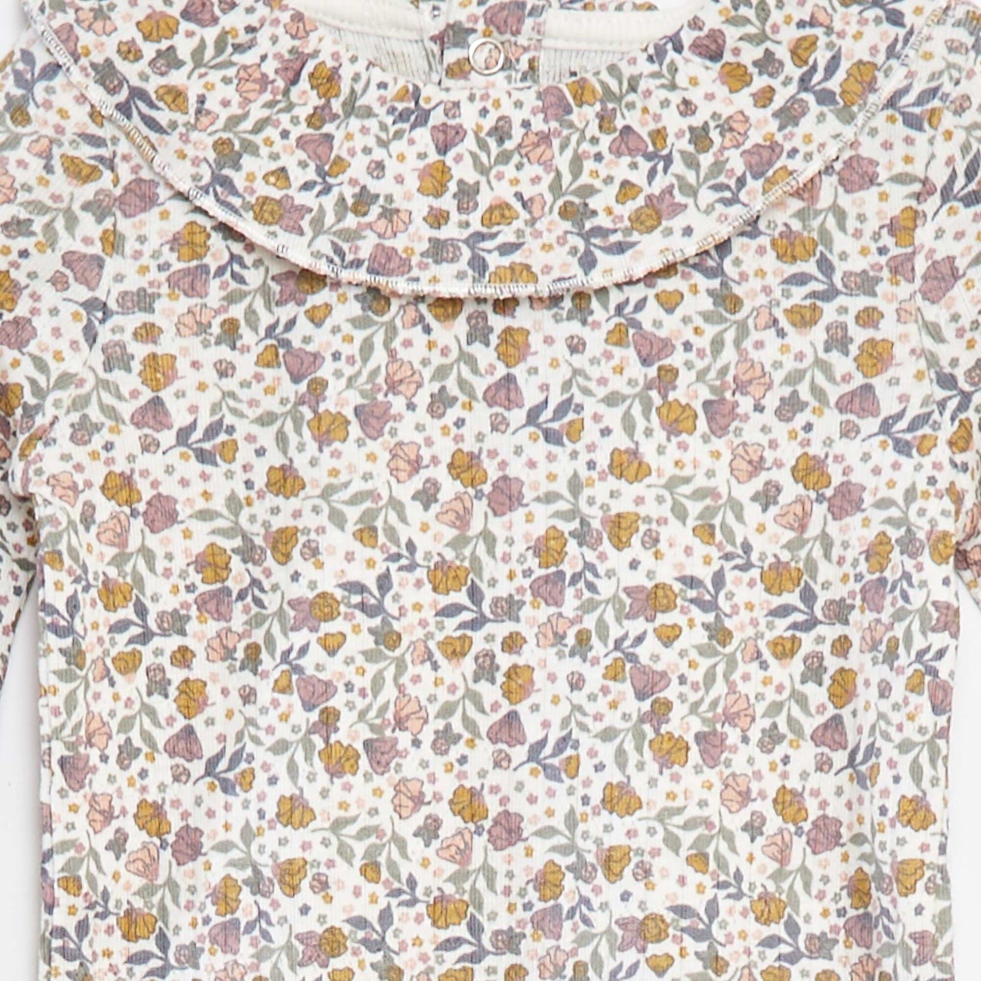 Body manches longues avec collerette BLANC
