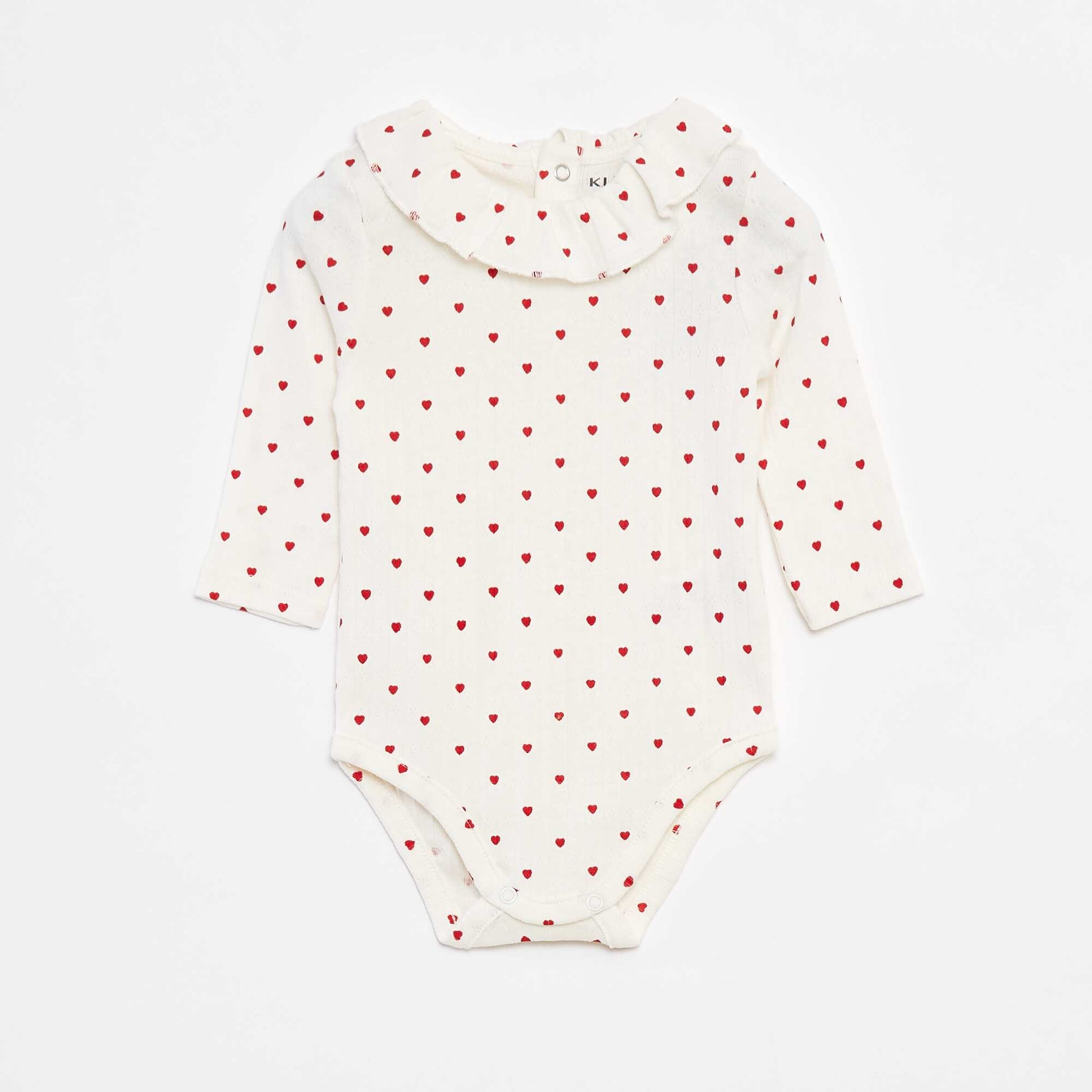 Body manches longues avec collerette BLANC