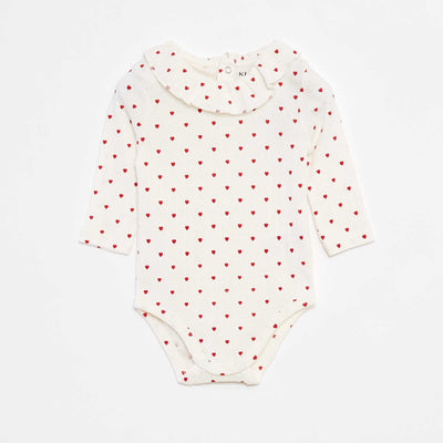Body manches longues avec collerette BLANC