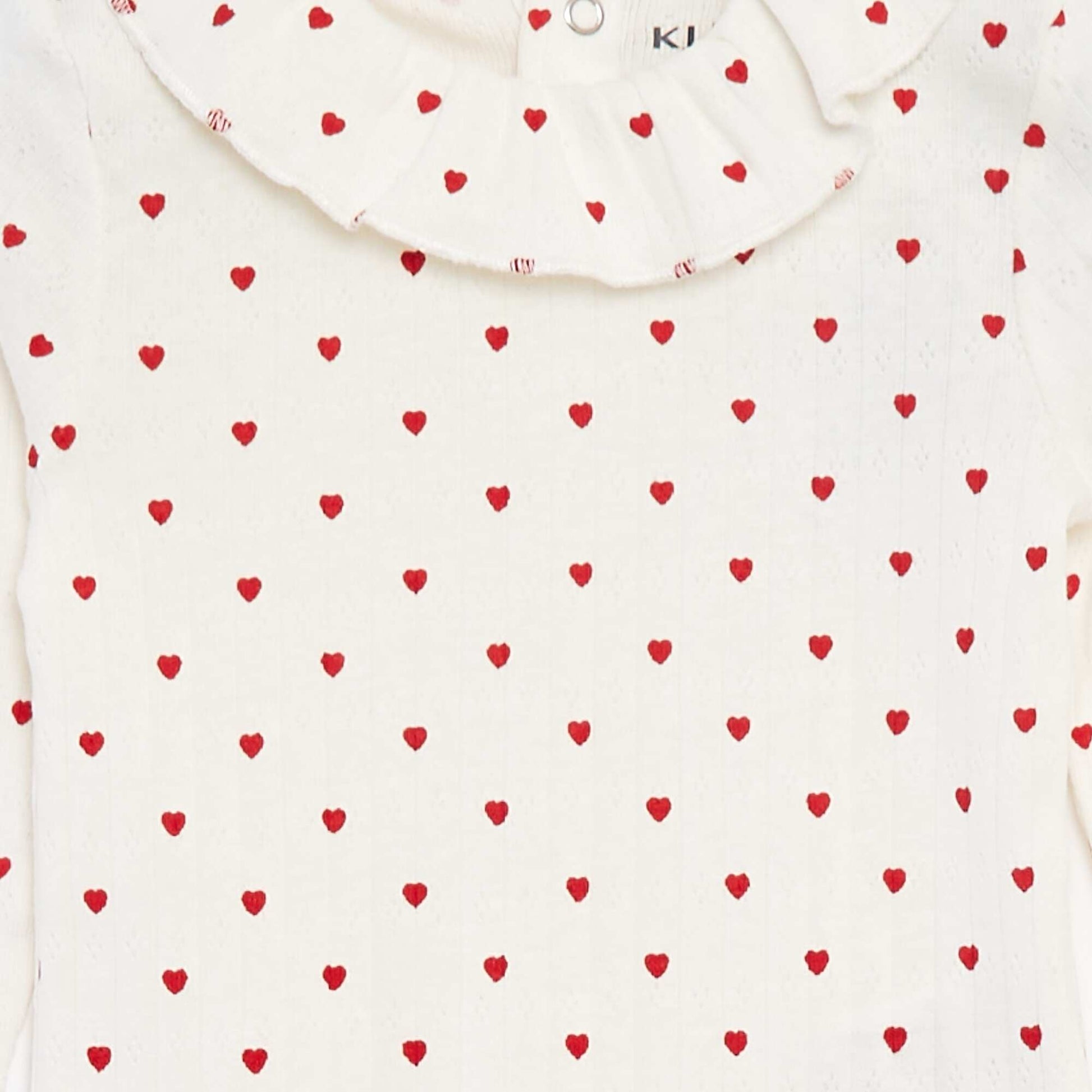 Body manches longues avec collerette BLANC