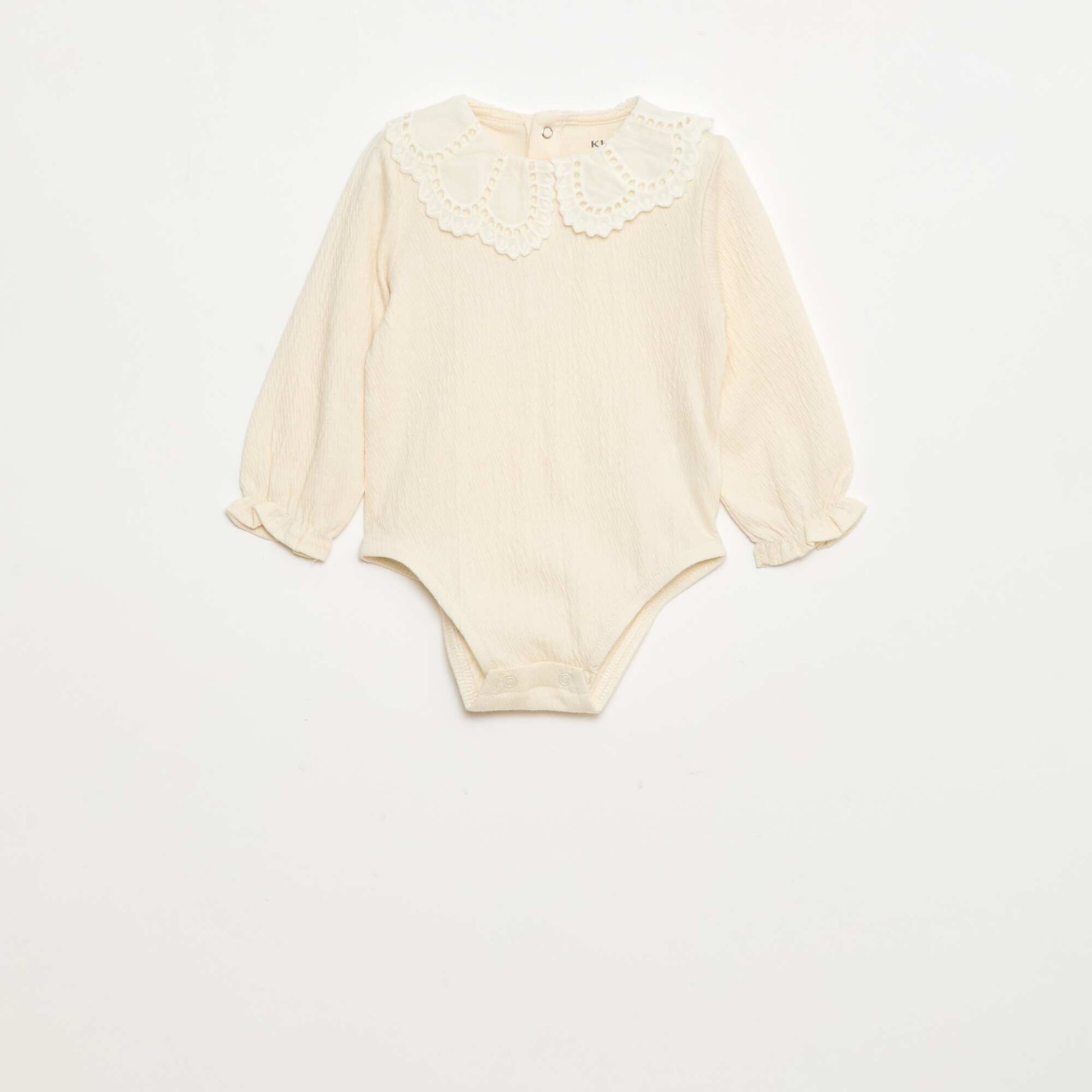 Body en coton imprimé BLANC