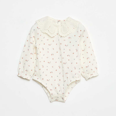Body en coton imprimé BLANC