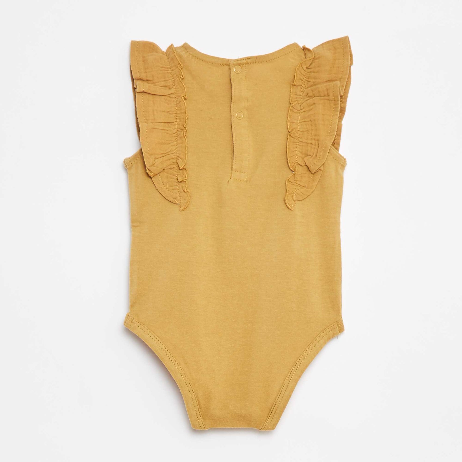 Body volanté sans manches JAUNE