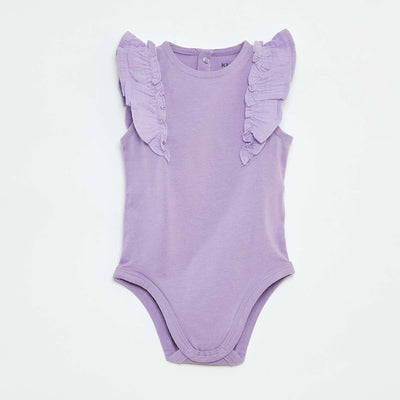 Body volanté sans manches VIOLET