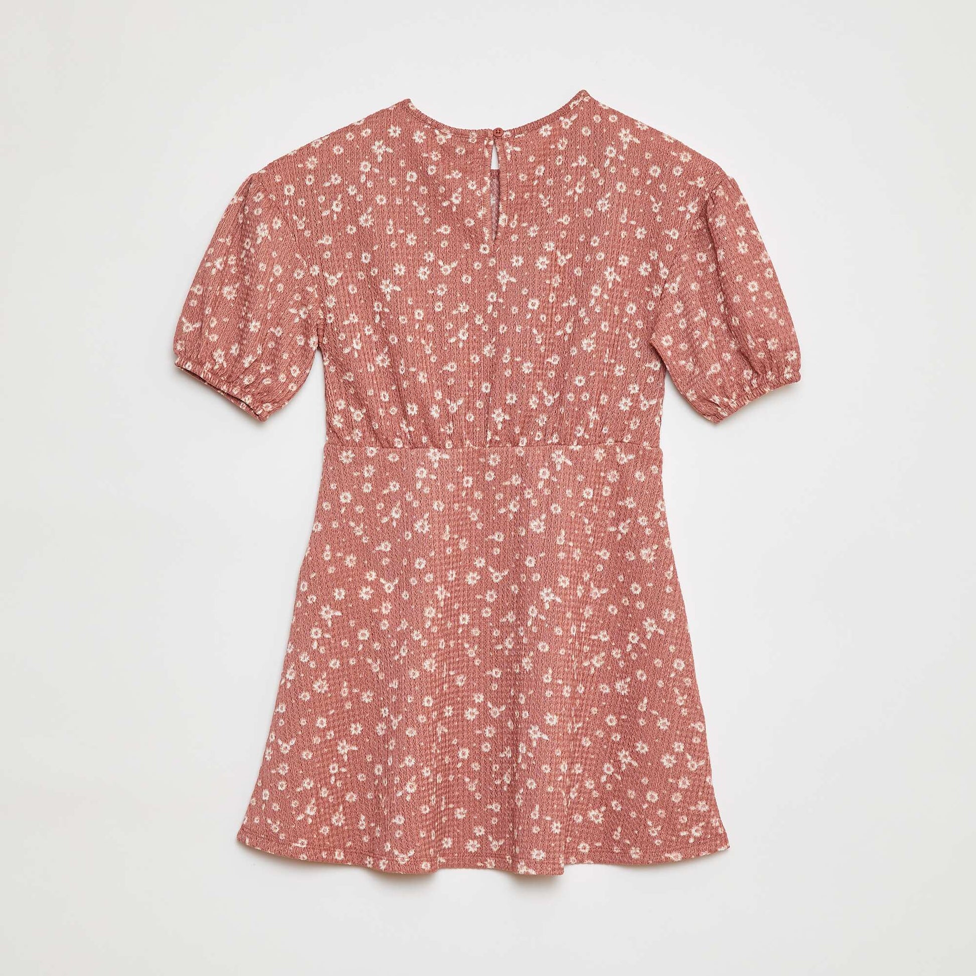 Robe à manches courtes avec imprimé ROSE