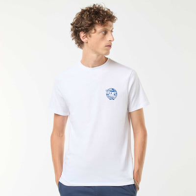Tee-shirt manches courtes imprimé BLANC
