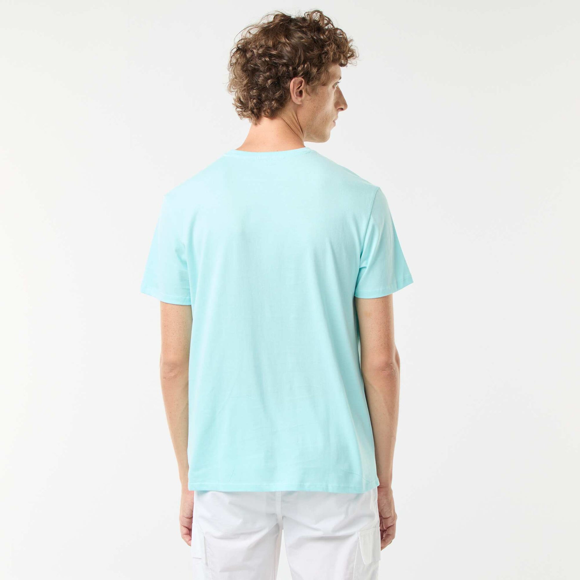 Tee-shirt manches courtes imprimé BLEU