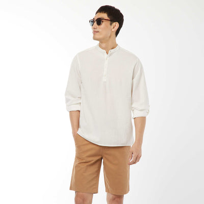 Bermuda chino en twill uni BEIGE