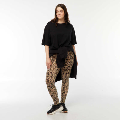 Legging long léopard BEIGE
