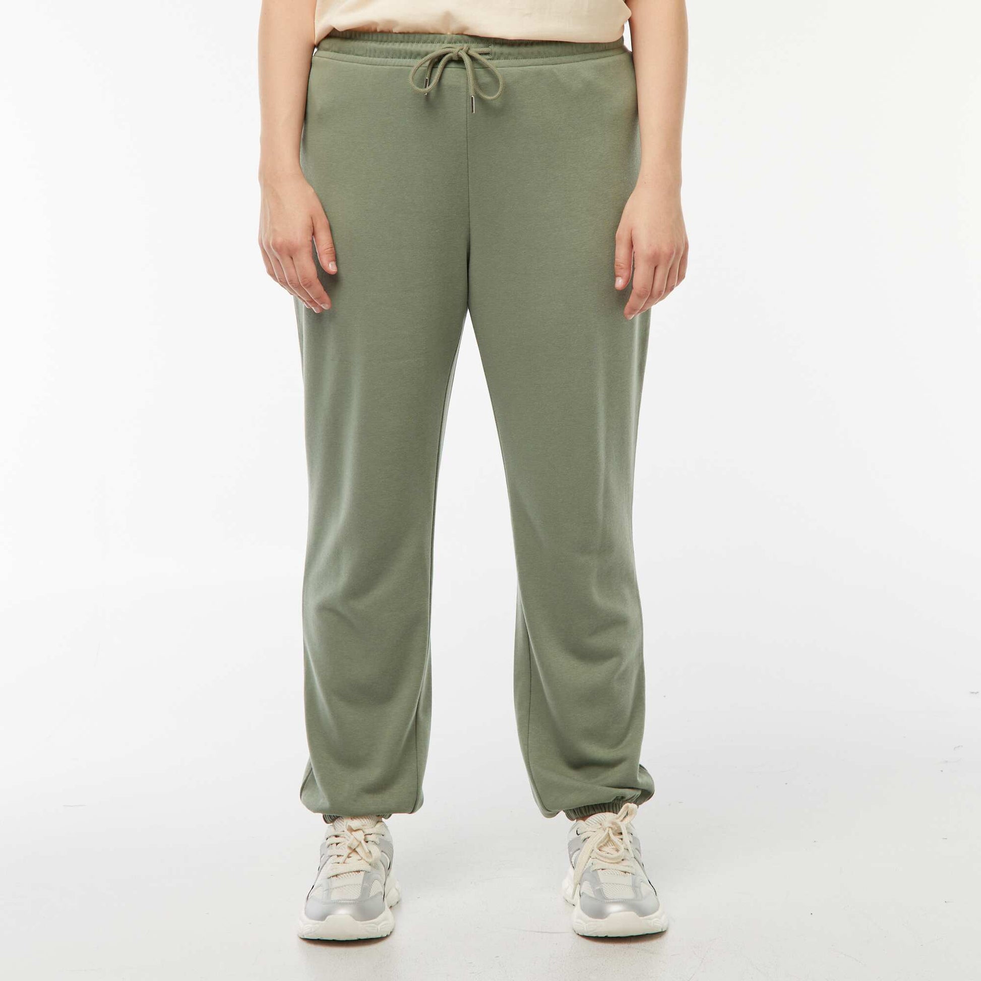 Jogging de sport en french terry KAKI