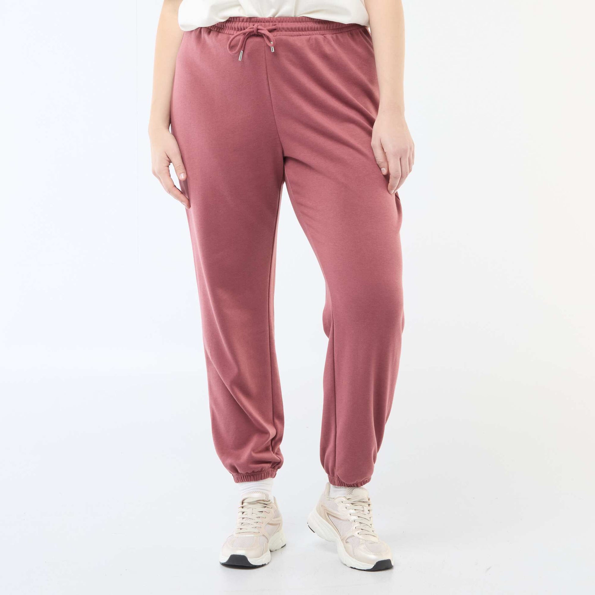 Jogging de sport en french terry ROUGE