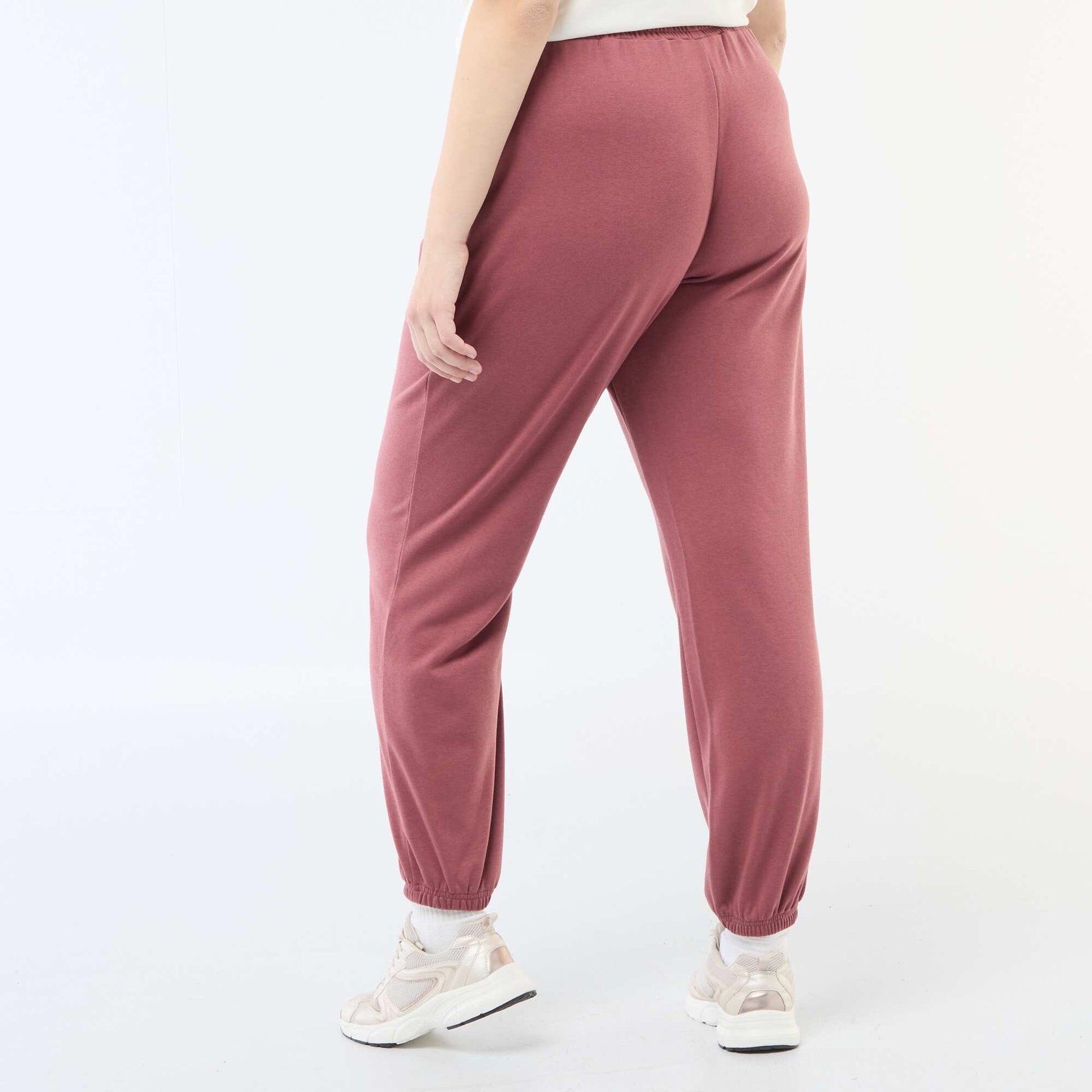 Jogging de sport en french terry ROUGE