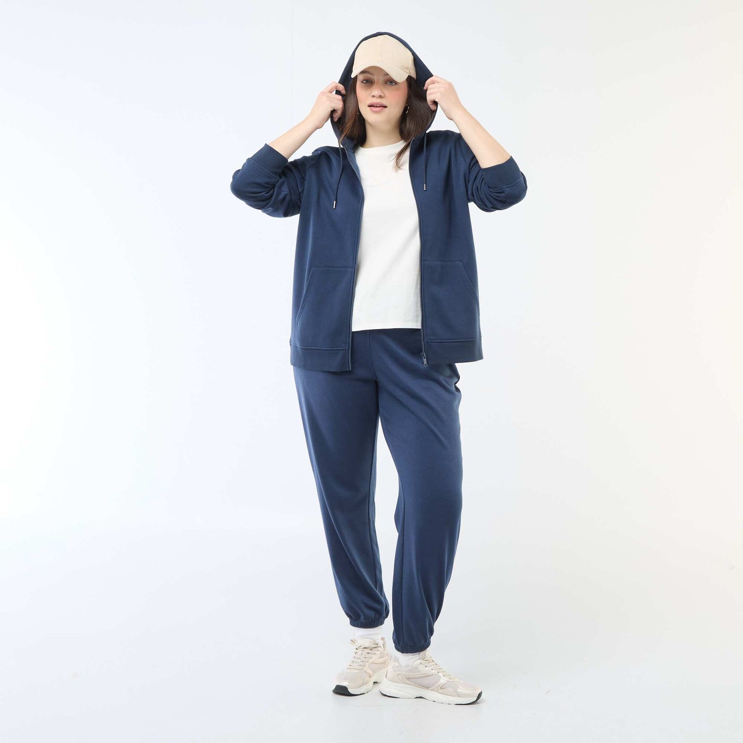 Jogging de sport en french terry BLEU
