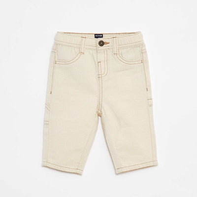 Pantalon en lin mélangé BLANC