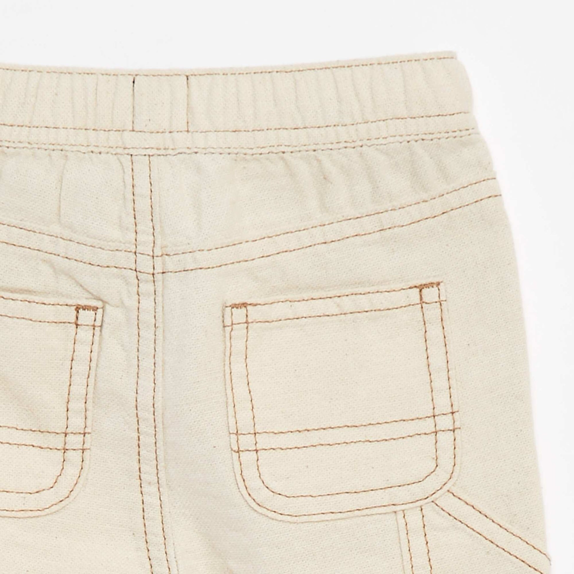 Pantalon en lin mélangé BLANC