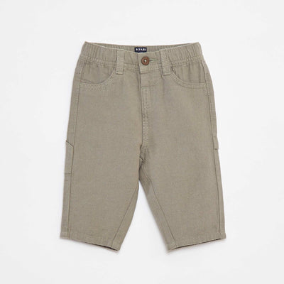 Pantalon en lin mélangé VERT