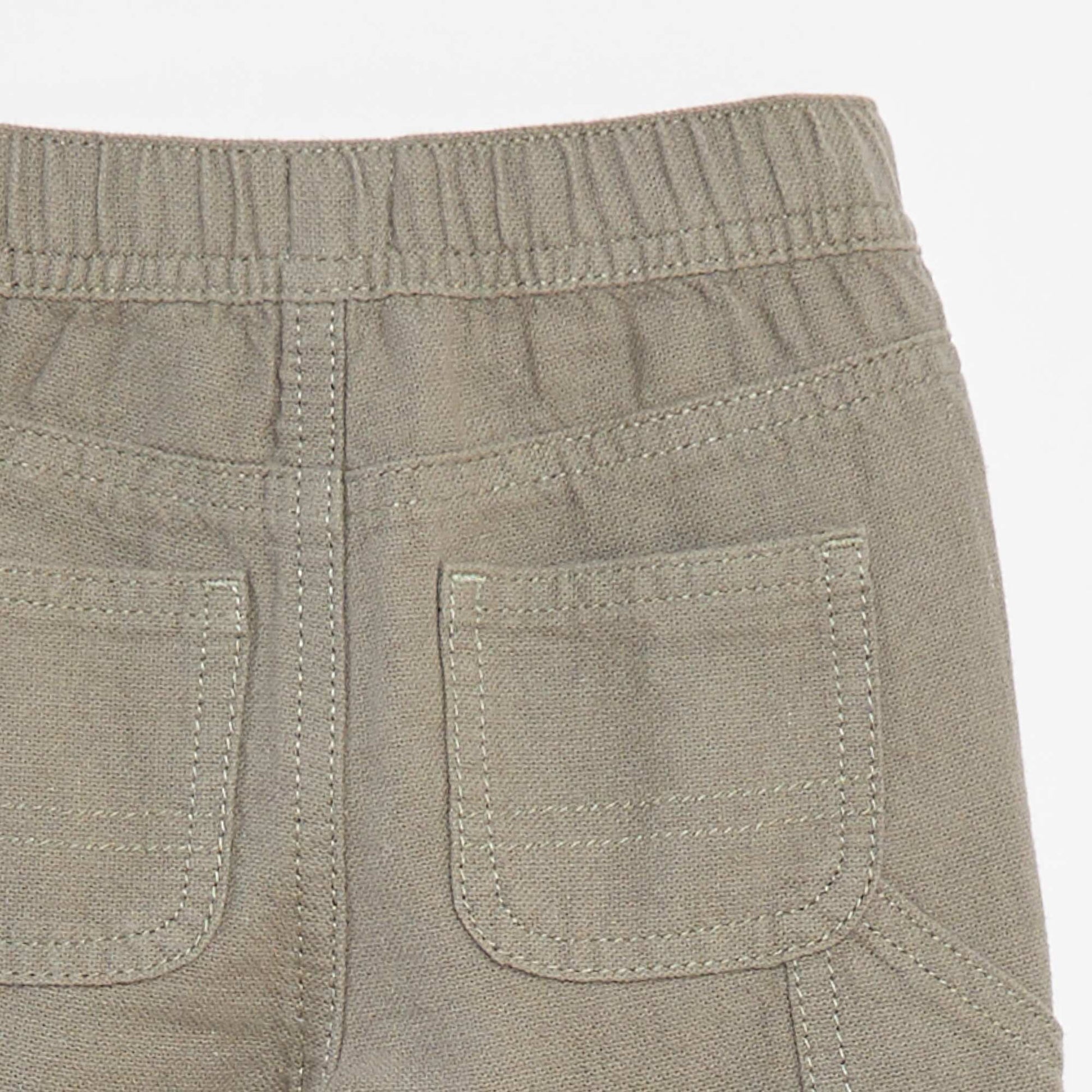 Pantalon en lin mélangé VERT