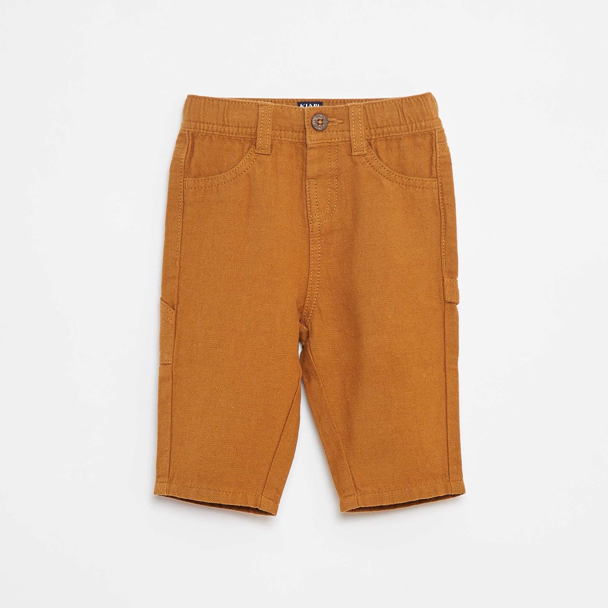 Pantalon en lin mélangé BEIGE