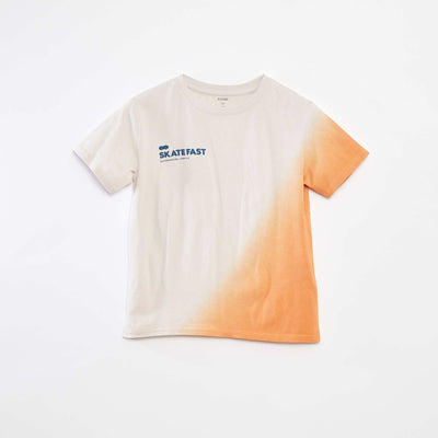 T-shirt à manches courtes et col rond ORANGE