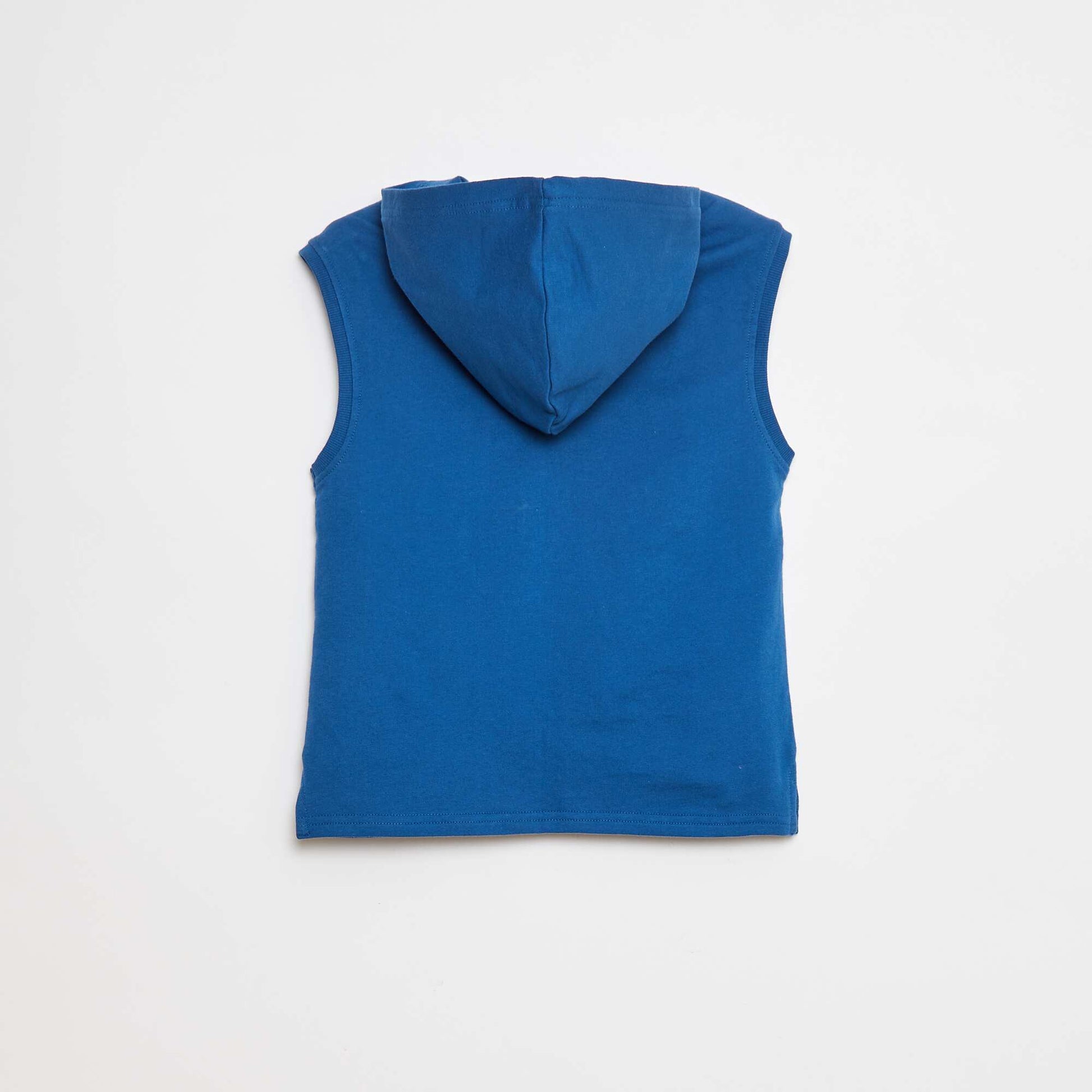 Sweat à capuche sans manches BLEU