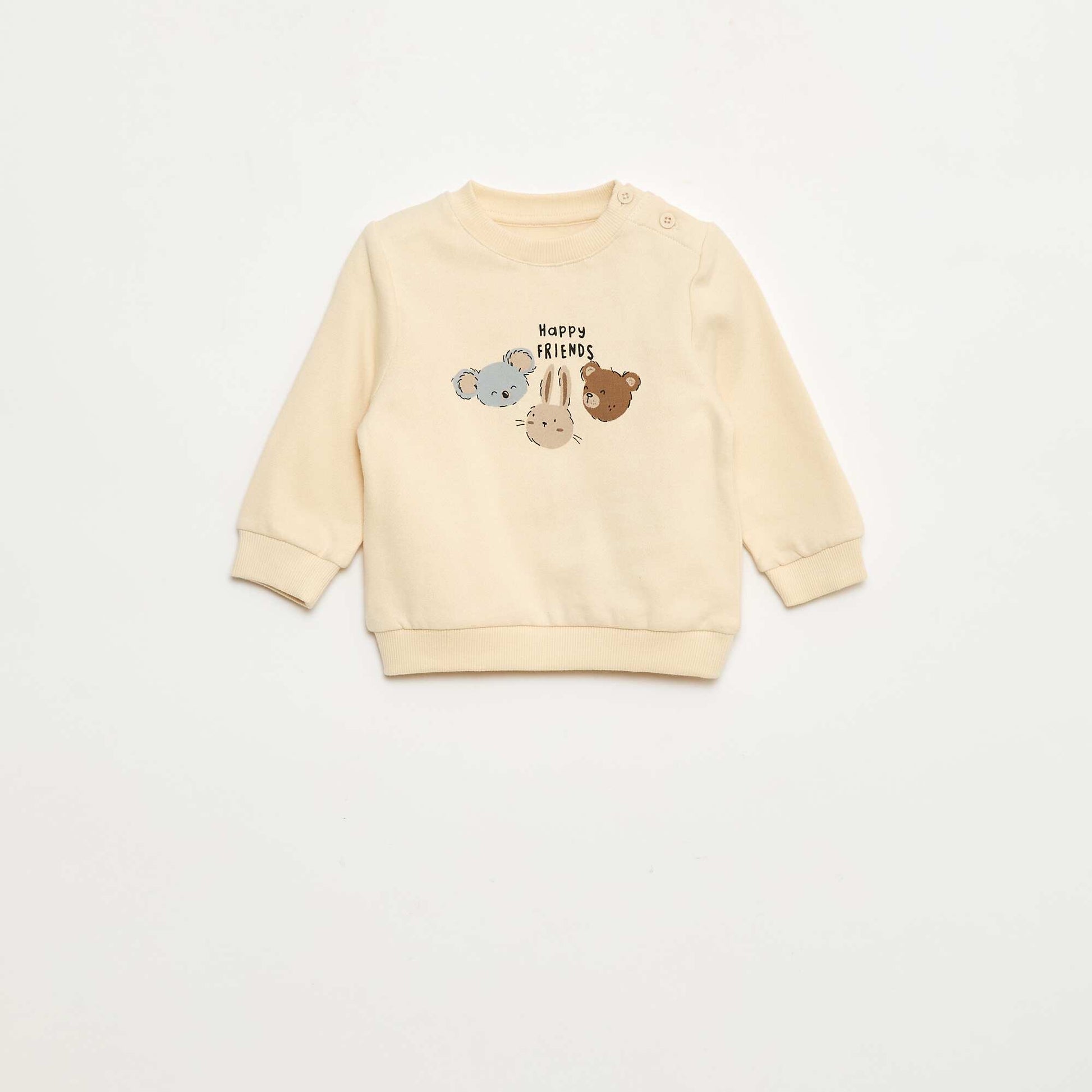 Ensemble 2 pièces sweat + pantalon BLANC