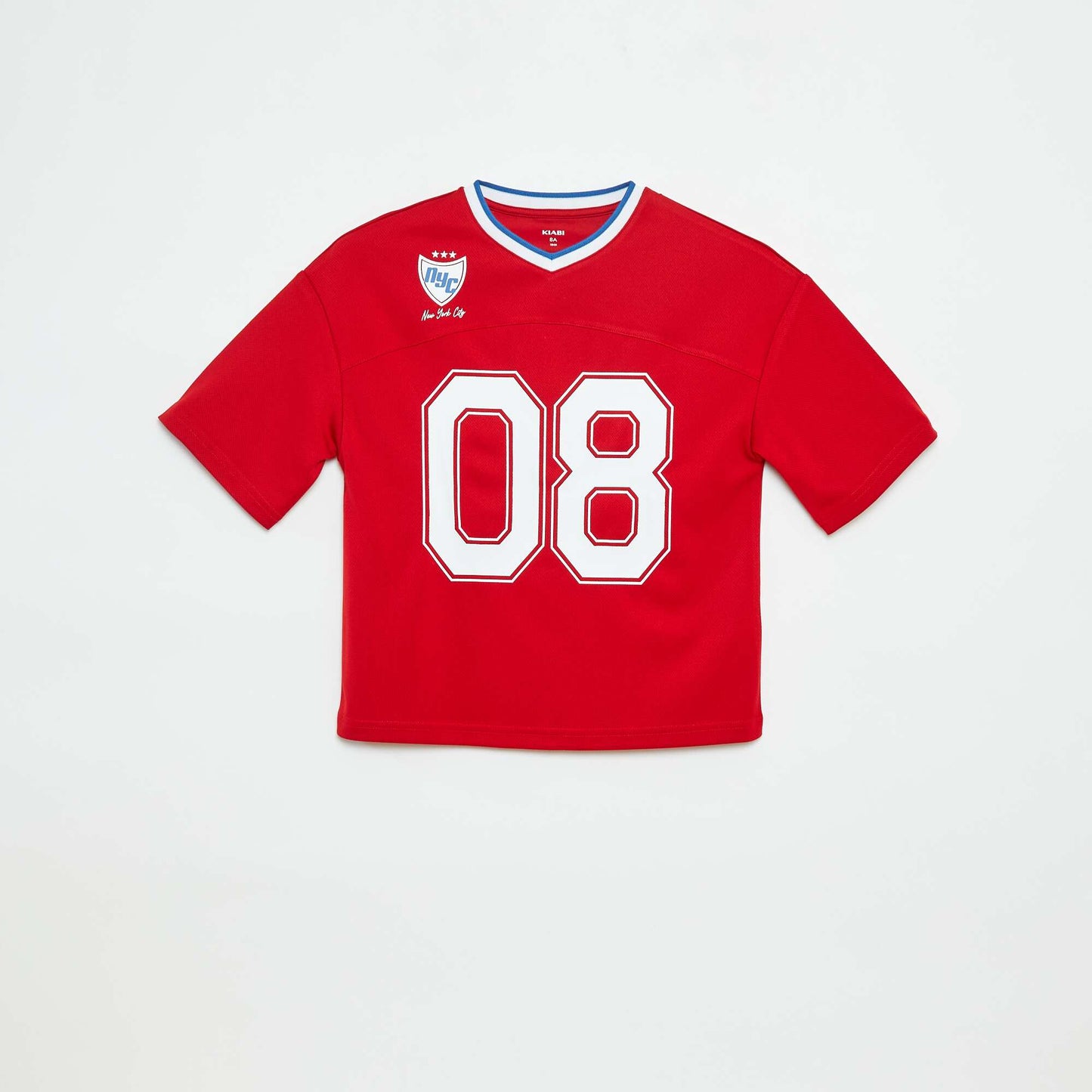 Tee-shirt type sport américain ROUGE