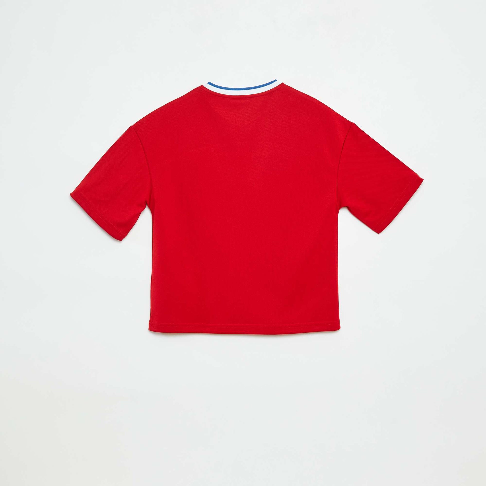 Tee-shirt type sport américain ROUGE